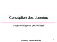 Conception des donn PowerPoint PPT Presentation