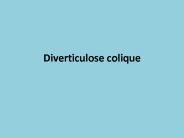 Diverticulose colique
