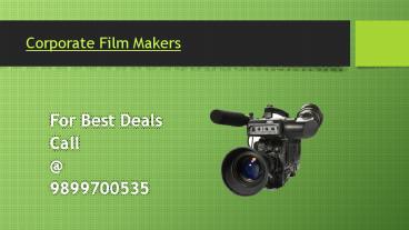 Corporate Film VIdeo Production