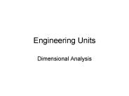 Engineering Units