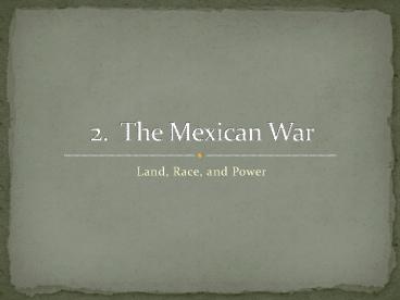 Land, Race, and Power