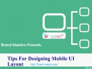 Tips For Designing Mobile UI Layout