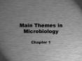 Main Themes in Microbiology PowerPoint PPT Presentation