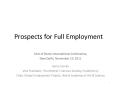 Prospects for Full Employment PowerPoint PPT Presentation