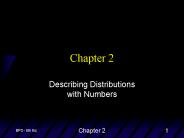 Describing Distributions with Numbers