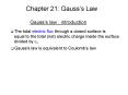Chapter 21: Gauss PowerPoint PPT Presentation