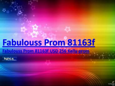 Fabulouss Prom 81163f USD 256 Kelly-prom
