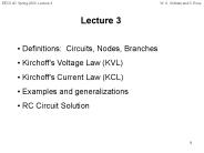 Definitions: Circuits, Nodes, Branches