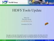 HDF5 Tools Update