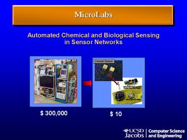 Automated Chemical and Biological Sensing in Sensor Networks