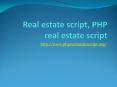 Real estate script, PHP real estate script, readymade real estate script PowerPoint PPT Presentation