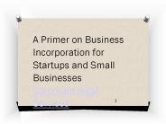 Incorporation of a company - accuprosys