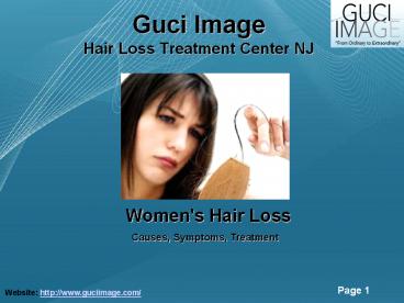Women Hair loss treatment