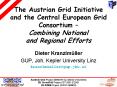 The Austrian Grid Initiative and the Central European Grid Consortium  PowerPoint PPT Presentation