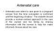 Antenatal care PowerPoint PPT Presentation