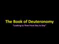 The Book of Deuteronomy  PowerPoint PPT Presentation