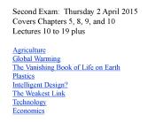 Ground Rules, exams, etc. (no 