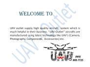 UAV's (Unmanned Aerial Systems)