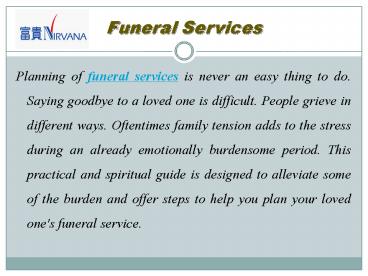 Immaculate Bereavement Care Provider in Asia