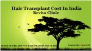 Cost of Hair Transplant in India
