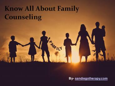 Importance of Family Counseling