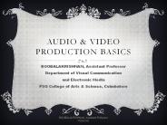 audio video production basics