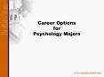 Career Options for Psychology Majors PowerPoint PPT Presentation