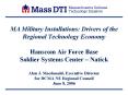 MA Military Installations: Drivers of the Regional Technology Economy Hanscom Air Force Base Soldier Systems Center  PowerPoint PPT Presentation