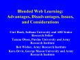Blended Web Learning: Advantages, Disadvantages, Issues, and Considerations PowerPoint PPT Presentation