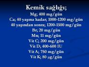 Kemik sagligi; Mg; 400 mg/g