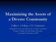 Maximizing the Assets of a Diverse Community PowerPoint PPT Presentation