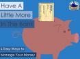 6 Easy Ways to Manage Your Money PowerPoint PPT Presentation
