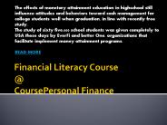 CoursePersonal Finance