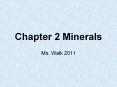 Chapter 2 Minerals PowerPoint PPT Presentation