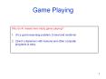 Game Playing PowerPoint PPT Presentation