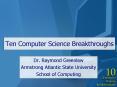 Ten Computer Science Breakthroughs PowerPoint PPT Presentation