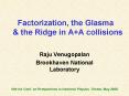Factorization, the Glasma PowerPoint PPT Presentation