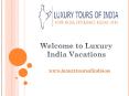 Luxury India Tourism Packages