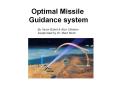 Optimal Missile Guidance system PowerPoint PPT Presentation