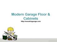 Modern Garage Floor & Cabinets