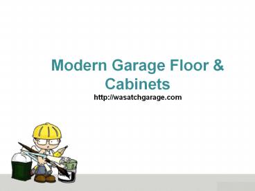 Modern Garage Floor & Cabinets (1)