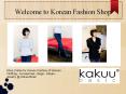 Korean Fashion Style Clothing PowerPoint PPT Presentation