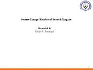 Secure Image Retrieval Search Engine