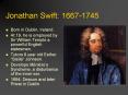 Jonathan Swift: 1667-1745 PowerPoint PPT Presentation