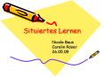 Situiertes Lernen PowerPoint PPT Presentation