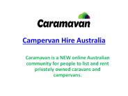 Campervan Hire Australia
