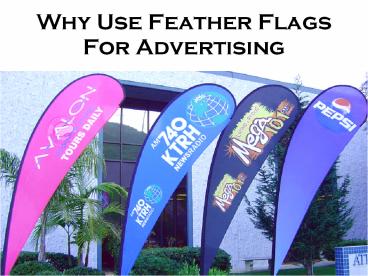Why Use Feather Flags for Advertising