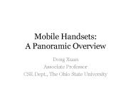 Mobile Handsets: A Panoramic Overview