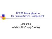 .NET Mobile Application for Remote Server Management