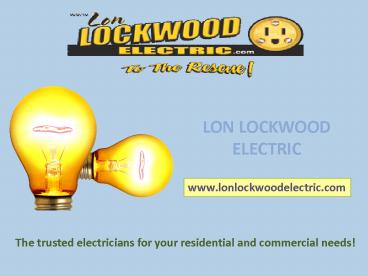 Electric Repair in Fairport NY - Lon Lockwood Electric